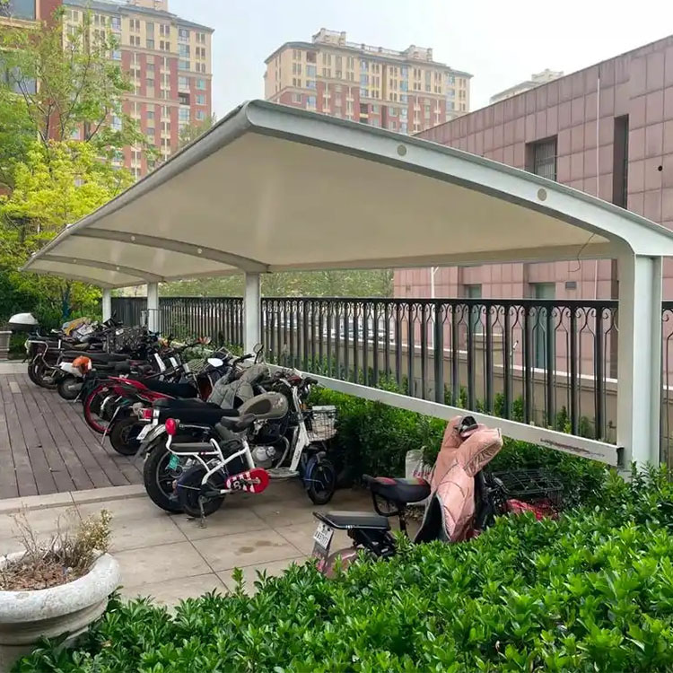 汉中膜结构电动车棚